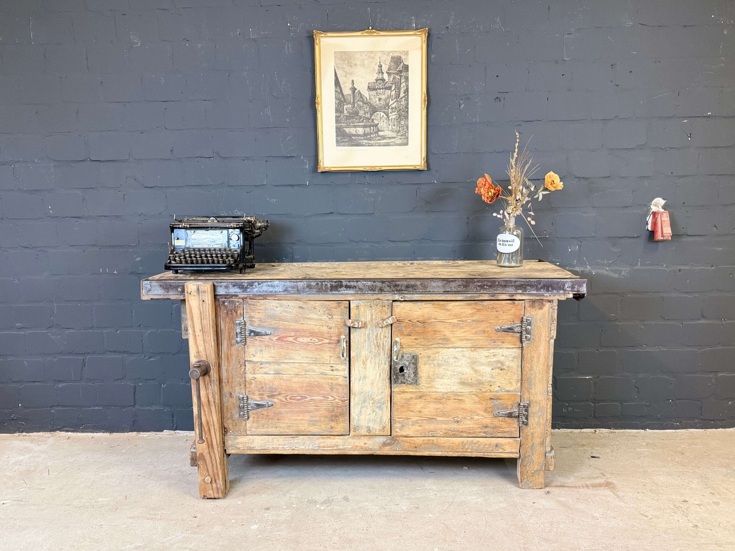 Vintage Werkbank mit Patina